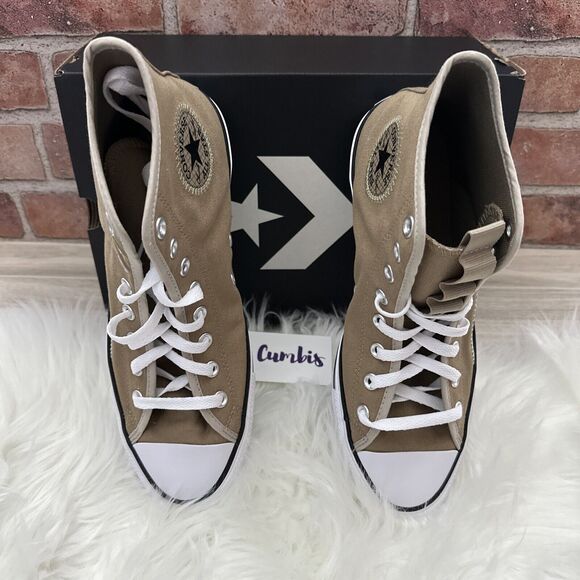 Converse Chuck Taylor All Star Sneakers Sizes M 9 / W 11 -Khaki A02792C NEW - Picture 6 of 11